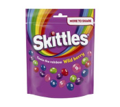 SKITTLES CHEWY CANDIES COATED WITH SUGAR, WITH WILD BERRY FLAVOR 318G